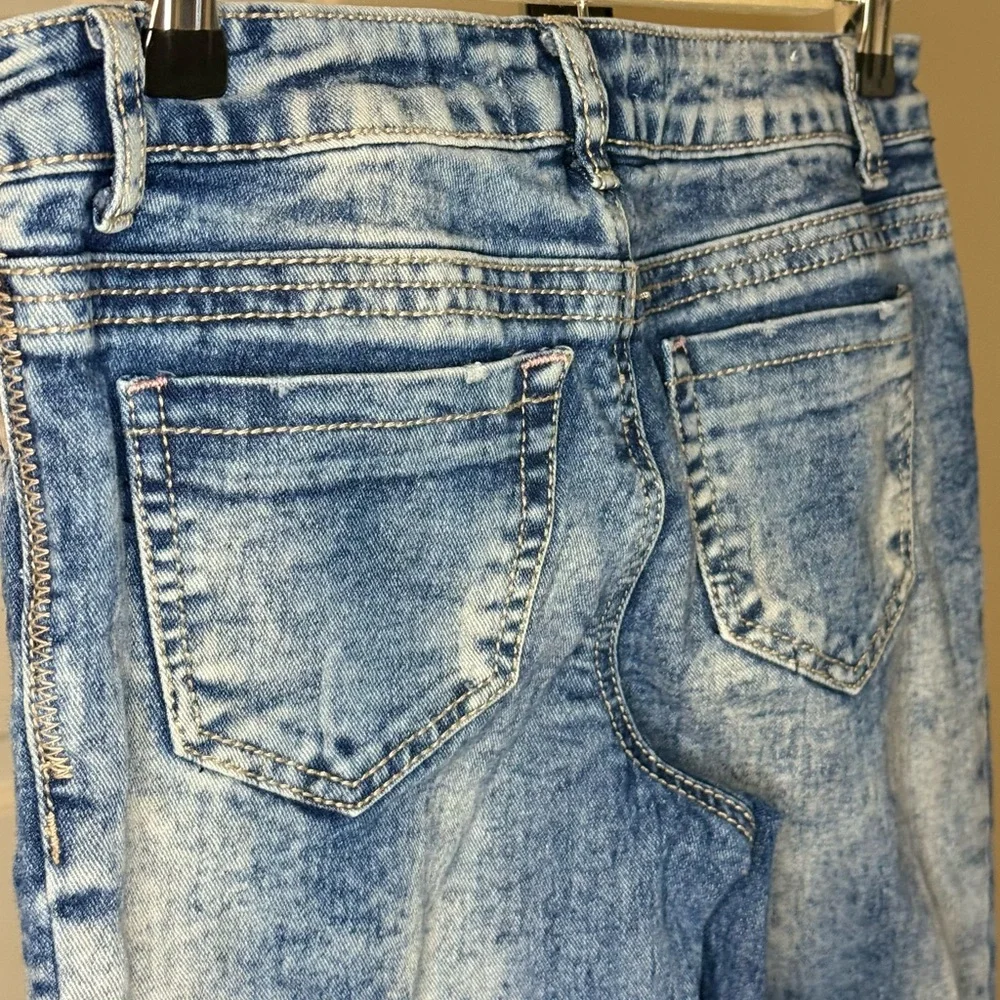 Almost Famous Kids Blue Patchwork Jeans